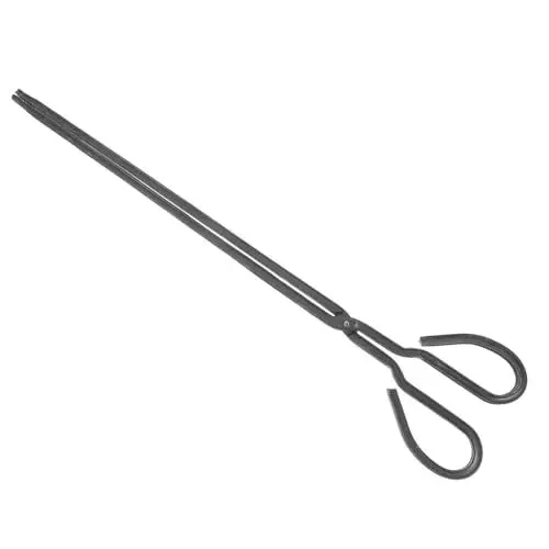 Produktbild: DIYEAH Camping-feuer-poker Schwere Brennholzzange Kohlezange Feuergut Feuerzangen Metallzange Bbq-grillzange Holzkohle-kirschpflücker Kaminzange Schweißzange Kochzangenklemme Eisen Black