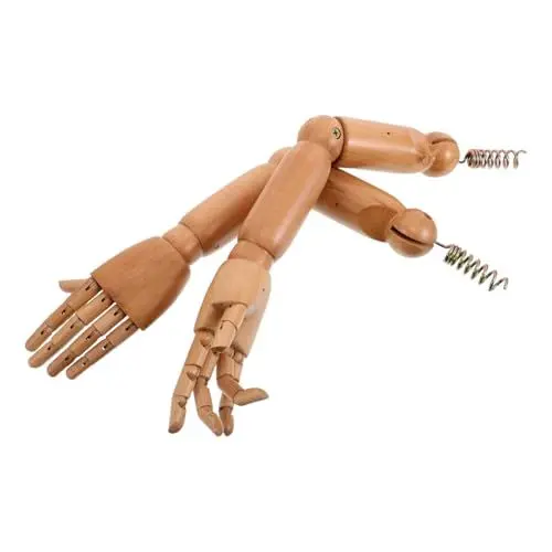 Produktbild: DIYEAH Holzarm Mit Flexiblen Gelenken Ersatz Für Mannequinarme Beweglicher Arm Und Handmodell Aus Holz Geeignet Für Schaufensterpuppen Und Kleidungsdisplaymodelle