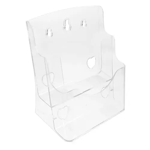Produktbild: DIYEAH Klappgestell breiter Broschürenhalter Literaturhalter durchsichtiger Prospekthalter acrylic stand büroorganisation Prospekthalter Wandhalterung Magazin-Display Transparent