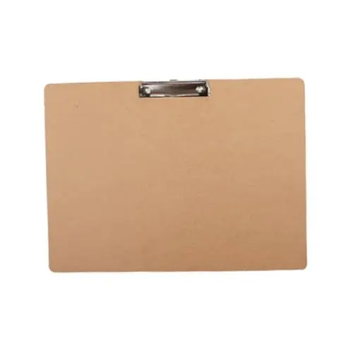 Produktbild: DIYEAH Klemmbrett Mit Holzrücken Ergonomisches Schreibbrett Für Schule Büro Und Zuhause Für Dokumente Zeichnungen Und Notizen Mit Stabilem Metallclip