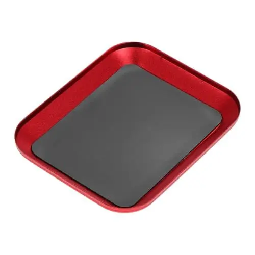 Produktbild: DIYEAH Magnetische Schraubenablage Aus Aluminiumlegierung Für Teile Werkstatt-organisation Mit Individuellen Schlitzen Für Schrauben Und Muttern Rot