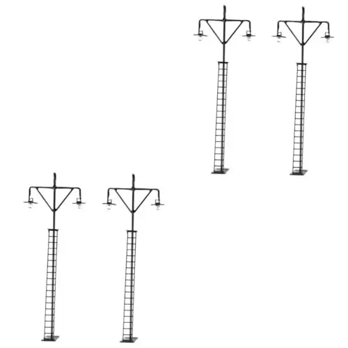 Produktbild: DIYEAH Modelleisenbahnen 4 Stück Modell Gartenleuchte Mini-Simulationslichtmodell Sandtischlampe Zug Modelle Zubehör für Sandtischszenen Mikro-Landschaftslampe Sandkasten schmücken