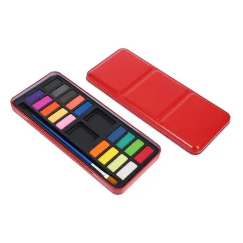 Produktbild: DIYEAH Aquarellfarben-Set 18 Farben Tragbares Aquarellfarben-Set