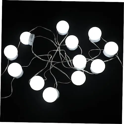 Produktbild: DIYEAH Schminklicht für Schminkspiegel Badezimmerspiegel für Waschtische Schminktischlampen Lichter Badezimmerspiegel mit Licht Kosmetik-Make-up-Licht Waschtischleuchten Plastik Weiß