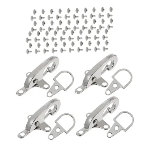 Produktbild: DIYEAH Schnallen Mantelschnallen 4er-pack Metall-clipschnalle Mit Karabinerverschluss Für Winddichte Kleidungsstücke Und Handtaschen