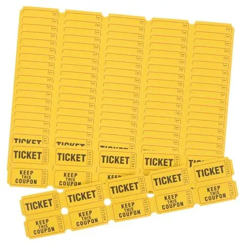 Produktbild: Universal Event Tickets 100 Stücke Groß Tombola Tickets Karneval Dekorationen