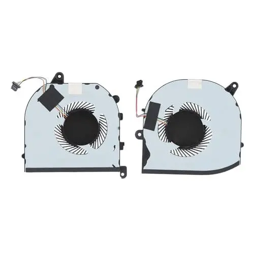 Produktbild: Interner Lüfter für Laptop, 5 V 0,5 A 4-poliger Laptop-CPU-GPU-Lüfter Ersatz für Dell XPS 15 9570 XPS 15 7590 XPS 15-9570 Precision 5530 5540 (CPU-GPU-Lüfter)