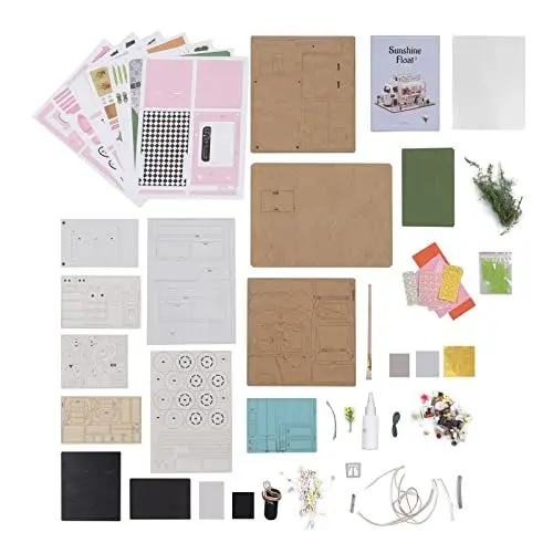 Produktbild: DIY-Miniatur-Puppenhaus-Kit, Exquisite Handgefertigte Puzzles, Einfach Zusammenzubauen, DIY-Miniatur-Puppenhaus-Puzzle-Dekoration für Home Entertainment, Teenager oder Erwachsene