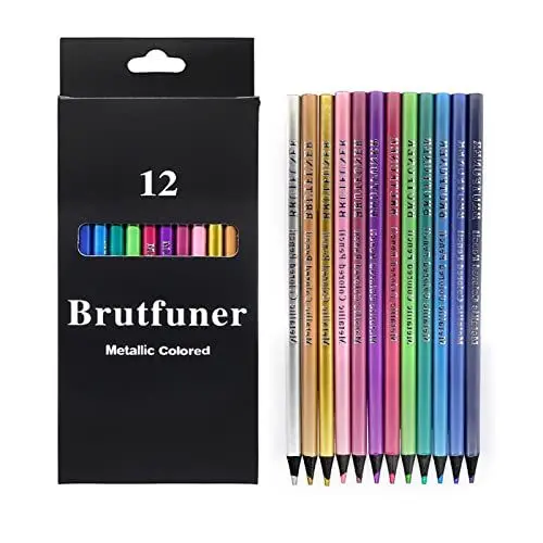 Produktbild: Diyxisk Buntstifte 12 Farben Buntstifte für Erwachsene Set Bleistifte von professionellen, erfahrenen Farbkünstlern, Holzstifte zum Zeichnen