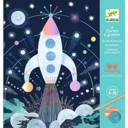 Produktbild: Djeco Kratzbilder Ausflug ins All, Multicolour, DJ09727