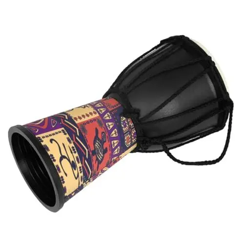 Produktbild: Djembe Handtrommel Für Anfänger Schlaginstrument Afrikanische Schlagtrommel Kinder Trommeln Percussion-Spielzeug Trommelfell Aus Schaffellimitat LALADEFIEE