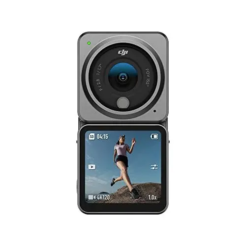 Produktbild: DJI Action 2 Dual-Screen Combo - 4K Action-Kamera mit zwei OLED-Touchscreens, 155° Sichtfeld, Magnetbefestigungen, Stabilisierungstechnologie, Unterwasserkamera ideal für Vlogs und Action-Sport.