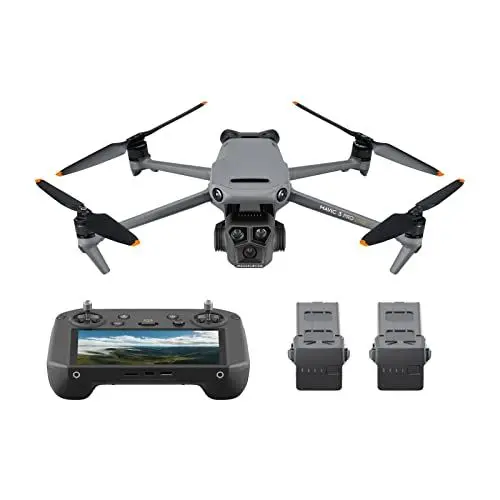 Produktbild: DJI Mavic 3 Pro Cine mit DJI RC Pro (leuchtstarter Bildschirm), Flaggschiff-Drohne mit Dreifachkamera, Apple ProRes Support für 3 Kameras und 1 TB Speicher, drei Intelligent Flight Batteries und mehr