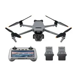 Produktbild: DJI Mavic 3 Pro Fly More Combo mit DJI RC (Bildschirmfernsteuerung), Flaggschiff-Drohne mit Dreifachkamera und 4/3 CMOS Hasselblad-Kamera, 15 km HD-Videoübertragung, drei Akkus, Ladestation und mehr