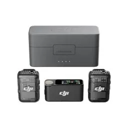 Produktbild: DJI Mic 2, lavalier mikrofon wireless, Rauschunterdrückung, 48kHz Interne 32-Bit-Float-Aufnahme, 250 m Reichweite, 18 Std. Akku mit Ladecase, Mikrofon für Kamera/Handy, Vlog, Streaming