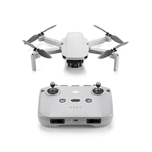 Produktbild: DJI Mini 2 SE, leichte und faltbare -Kameradrohne mit 2.7K Video, intelligenten Modi, 10 km Videoübertragung, 31 min Flugzeit, unter 249 g, einfach zu bedienen, Fotoshooting, Straßenaufnahmen,Grau