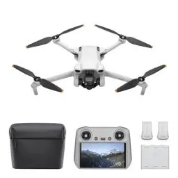 Produktbild: DJI Mini 3 Fly More Combo (DJI RC) – Leichte und faltbare Mini-Kameradrohne mit 4K HDR-Video, 38 min Flugzeit, echten vertikalen Aufnahmen und intelligenten Funktionen, C0