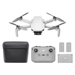 Produktbild: DJI Mini 4K Fly More Combo, Drohne mit 4K UHD Kamera für Erwachsene, unter 249 g, 3-Achsen Gimbal Stabilisierung, 10 km Videoübertragung, autom. Rückkehr, 3 Akkus für 93 min Flugzeit, C0, QuickShots