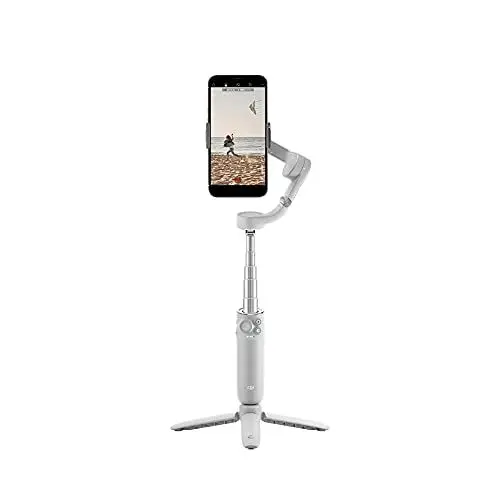 Produktbild: DJI OM 5 Smartphone-Gimbal-Stabilisator, 3-Achsen-Telefon-Gimbal, integrierte, tragbare und faltbare Verlängerungsstange, Android und iPhone Gimbal mit ShotGuides, grau