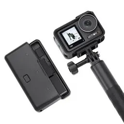 Produktbild: DJI Osmo Action 3 Adventure-Combo - 4K HDR Action-Cam, 10-Bit Farbtiefe, wasserdicht, HorizonSteady, kältebeständig und langlebig, Akkuladeschale, Verlängerungsstab, Vlog-Kamera für YouTube