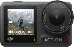 Produktbild: DJI Osmo Action 4 Standard-Combo – 4K/120fps wasserdichte Action-Kamera mit einem 1/1,3-Zoll-Sensor, atemberaubende Low-Light-Aufnahmen, 10-Bit- und D-Log M-Farbleistung, langlebiger 1.770 mAh-Akku