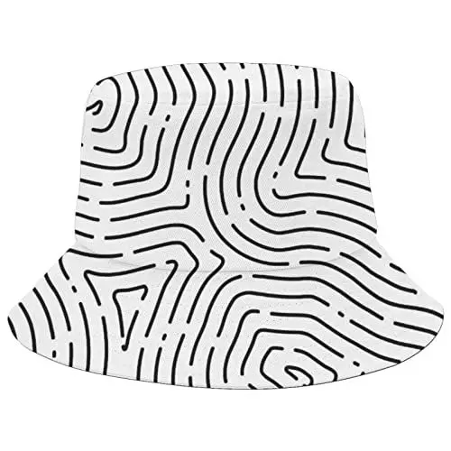 Produktbild: DJNGN Herren-Angelmütze, Sonnenhut für Herren, Coole Fingerabdruck-Angelmütze zum Wandern, Herren-Fischermütze
