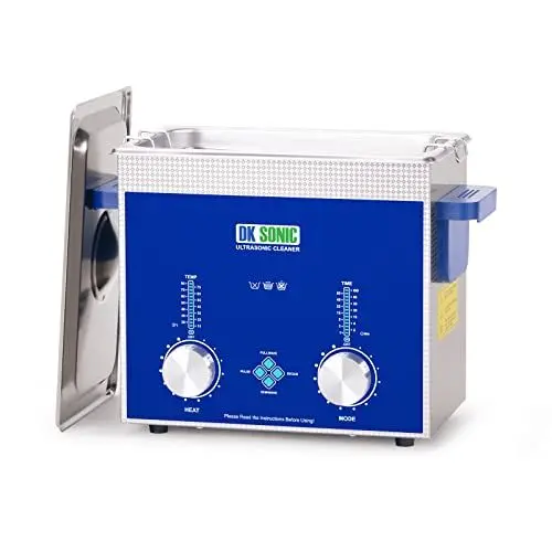 Produktbild: DK SONIC Industrieller Ultraschallreiniger 3L, 120W Kommerzieller Ultraschallreinigungsgerät mit Codiertem Timer, Heizung und Korb, Vielseitig Einsetzbar für Schmuck, Brillen, Ketten, Uhren