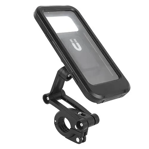 Produktbild: DKaony Motorrad-Handyhalterung, Flexibel, Wasserdicht, Verstellbar, Schwarz, Multifunktionale Fahrrad-Handyhalterung für Alle Handys