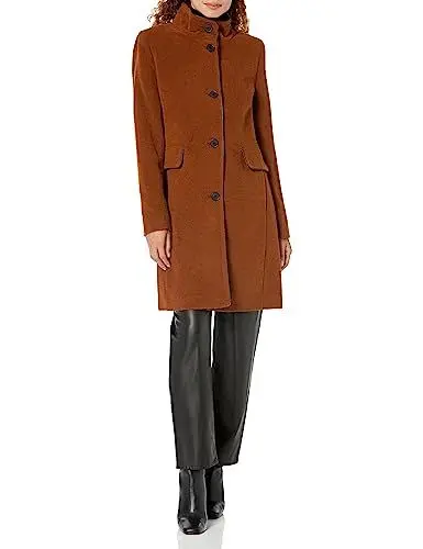 Produktbild: DKNY Damen Dkny Outerwear Women's, Buttondown With Collar And Pockets JACKET, TOFFEE, XL EU
