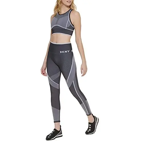 Produktbild: Dkny Damen Sport Women'S High Waist 7/8 Lenght Seamless Tight Leggings, Schwarz, Xs