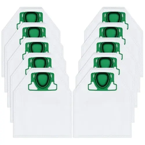 Produktbild: DLAIMI 10 Stück Staubsaugerbeutel kompatibel mit Vorwerk Kobold VK200 FP200, Staubbeutel Zubehör geeignet für Vorwerk Kobold VK200