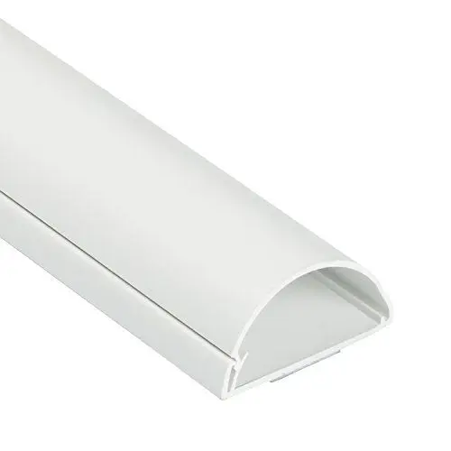 Produktbild: D-Line 1M5025W TV Kabelkanal, Kabelabdeckung, Kabel für wandmontierte Fernsehapparate kaschieren - 1x 50mm (B) x 25mm (H) x 1-Meter Länge - Weiß