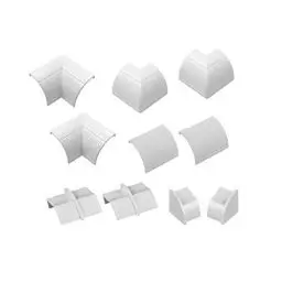 Produktbild: D-Line CLOAP22QSW Kabelkanal Clip-Over Verbindungsstücke Multipack, Aufsteckbare Verbindungsstücke, Verbinden Sie mehrere 22x22mm Kabelkanäle - 10-teiliges Kabelkanal Zubehör Set - Weiß