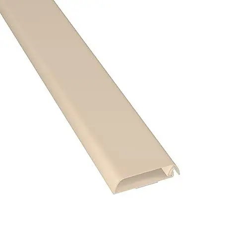 Produktbild: D-Line TV Kabelkanal, Fernsehkabel-Organiser, lackier, und überstreichbar, selbstklebend, einteiliges Design mit Scharnieren, 1x 60mm (B) x 15mm (H) x 40cm Länge - Magnolien