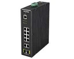 Produktbild: D-Link DIS-200G-12S 12-Port Layer2 Smart Managed Gigabit Industrial Switch (10x 10/100/1000Mbit/s TP (RJ-45) Port, 2x SFP Port, Wand-/Hutschienenmontage)