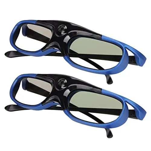 Produktbild: 144-Hz-DLP-Link-3D-Brille, Wiederaufladbare Active-Shutter-Brille, Schnelle Verbindung mit DLP-Link-Projektoren, Hervorragende Leistung, Drehung des Linken und Rechten Auges