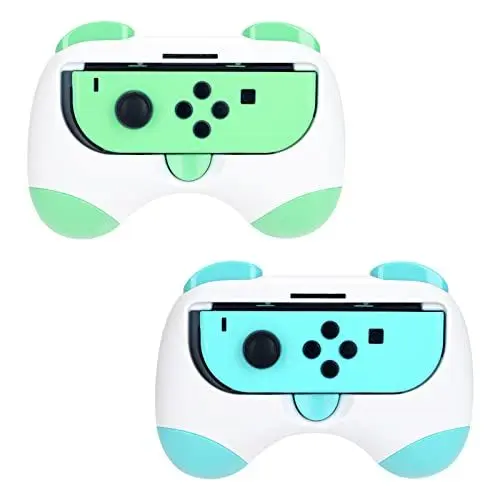 Produktbild: DLseego Controller Griffe für Joy Con Kompatibel mit Switch & Switch OLED Modell, Anti-resistente JoyCon Halter, 2 Pack Griff Komfort Game Controller, Blau und Grün