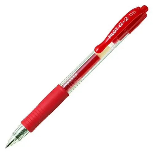 Produktbild: Dlugopis zelowy Pilot G-2 Czerwony Fine