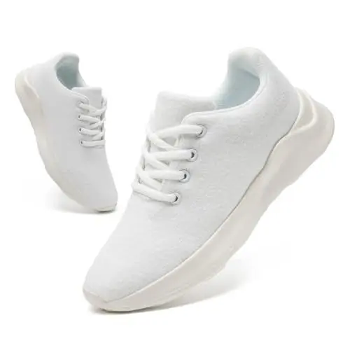 Produktbild: DLWKIPV Damen Laufschuhe Turnschuhe Sportschuhe Sneaker Straßenlaufschuhe Walkingschuhe Running Tennisschuh Fitness Schuhe Weiß EU 41