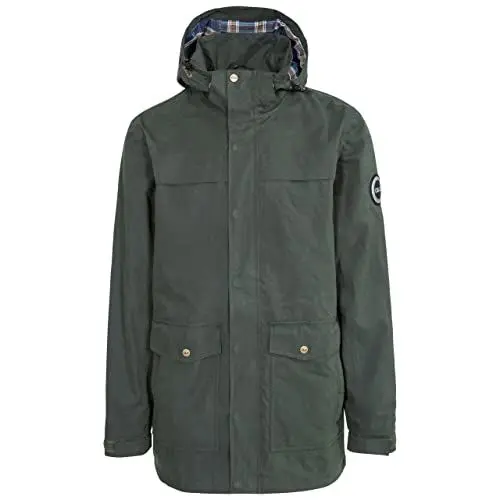 Produktbild: DLX Trespass Herren Wasserdichte Jacke ROWLAND, olive, XXS, MAJKRAO10001_OLIXXS
