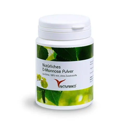 Produktbild: D-Mannose aus Birke vegan - diätische Behandlung gegen Blasenentzündungen, Harnwegsinfekt - 100g Natural Premium Pulver laborgeprüft - 2 Monatsvorrat (1x100g) - Made in Germany - rein! KEIN Mais