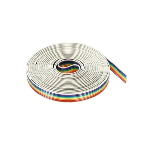 Produktbild: DMiotech 1Stk 8 Pins IDC Draht Flachband Kabel Regenbogen 16. 4 Füße 1. 27mm Pitch Brettchen Überbrückung Drähte für Computer Audio Systeme