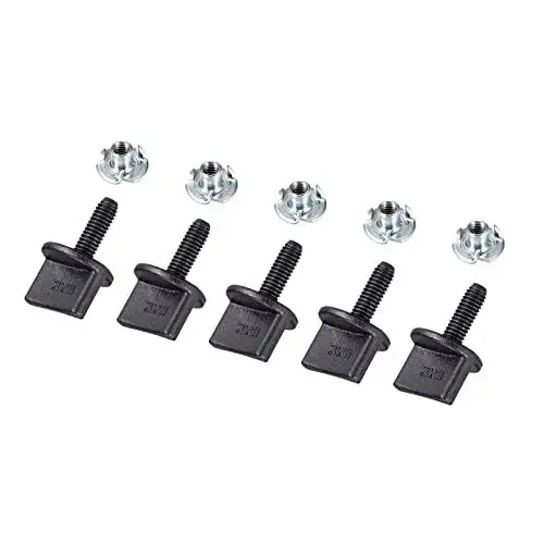 Produktbild: DMiotech 5Stk M4x12mm Daumen Schrauben mit T-Muttern Handbetriebener Spaten Nylonschraube Metrisch Gewinde für RC Modell RC-Flugzeug