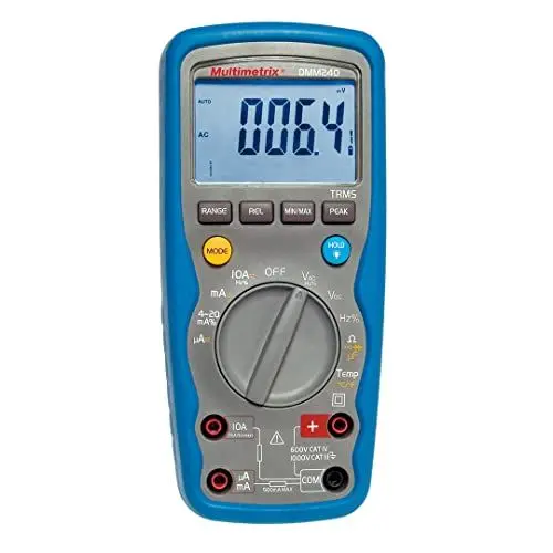 Produktbild: Multimetrix DMM 240 Hand-Multimeter digital Wasserdicht (IP67) CAT III 1000 V, CAT IV 600V Anzeige (