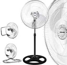 Produktbild: DMS 3 in 1 Ventilator Standventilator Bodenventilator Wandventilator Tischventilator mit Oszillation Ø 45 cm Windmaschine stehventilator Lüfter Gebläse MSV-3.1
