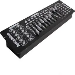 Produktbild: DMX-512 Controller Konsole, 192 Kanäle DJ Licht Controller Konsole 240 Szenen für MINI DMX-Controller DMX-Lichtpult Party DJ Disco Moving Head Licht Bühnen Lampe Operator Ausrüstung (Schwarz)