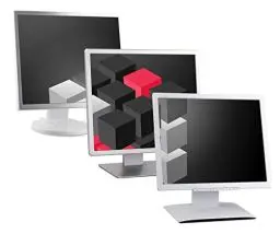 Produktbild: DN 19 Zoll Business Computer Monitor, Desktop Gaming Monitor, HD (VGA - VESA), PC Bildschirm, Weiß/Grau (Generalüberholt)