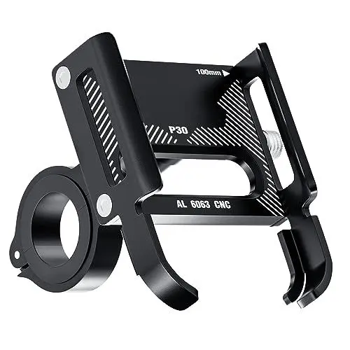 Produktbild: DN DENNOV Handyhalterung Fahrrad Aluminium,360°Drehbar Universal Fahrrad handyhalterung Roller Motorrad Scooter Smartphone Halterung Fahrrad fahrradhandyhalter