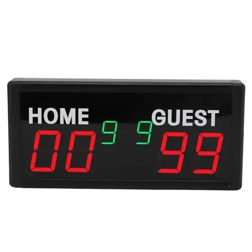 Produktbild: Doact Ballspiel-Anzeigetafel, 1,8-Zoll-100-240-V-Anzeigetafel für Fitnessstudios (EU-Stecker)