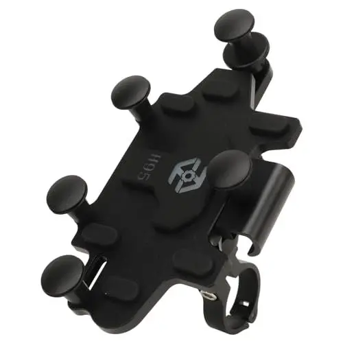 Produktbild: Motorrad-Handyhalterung, Motorrad-Lenker-Handyhalterung, Flexibel, 540 Grad Verstellbar, Stabile Halterung für Fahrrad (Black)